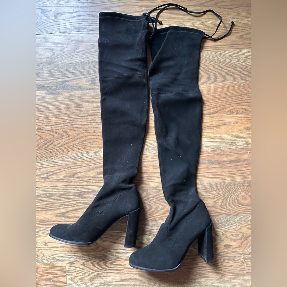 Stuart Weitzman Highland Suede Over-the-Knee Boots Size 9